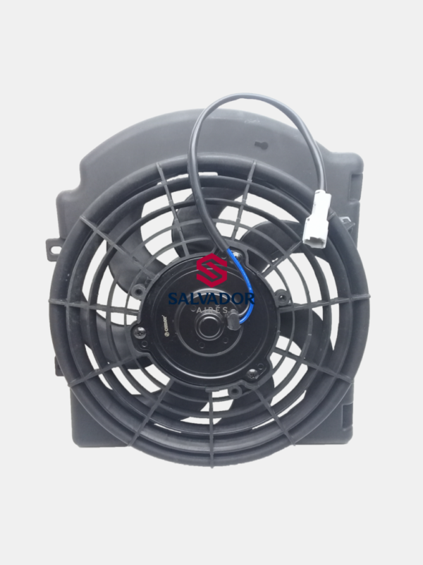 ELECTROVENTILADOR CORSA SOPLANTE CON AIRE ACONDICIONADO 2000 EN ADELANTE 7 ALETAS 260mm