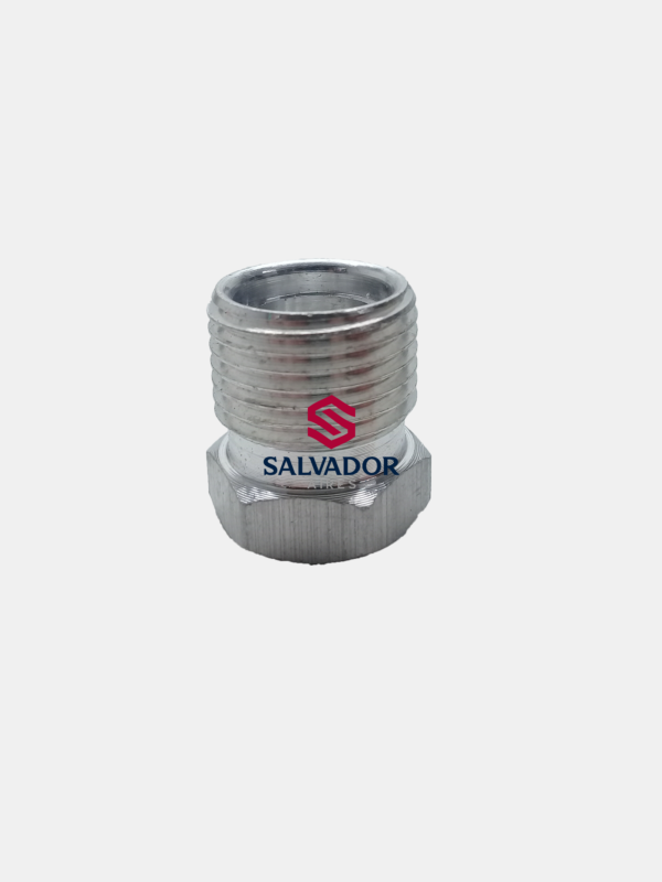 NIPLE FIJO ALUMINIO PARA SOLDAR O`RING 13-32