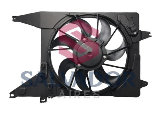 ELECTROVENTILADOR ORIGINAL DE RENAULT CON ENCAUSADOR 7 ALETAS 390mm - Imagen 2