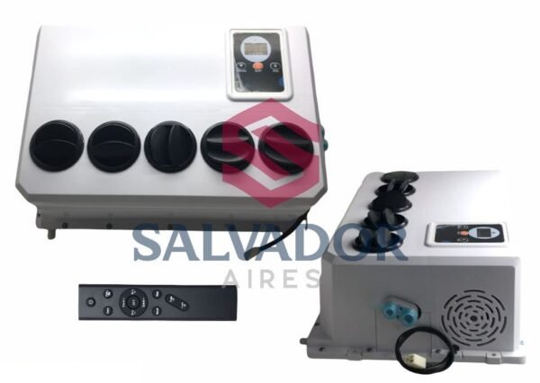 EQUIPO PARKING A/A ELEC COMPLETO GRANDE 12V EVAPORADOR 480X320X140 / CONDENSADOR 680X470X180 - Imagen 2