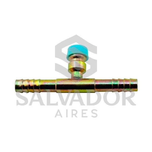 UNION DOBLE 5-16 CON VALVULA R134A