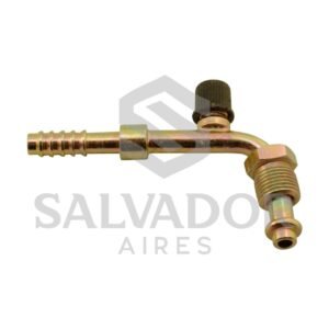 CONEXION HIERRO 90° CMO 1/2 CON VALVULA R12